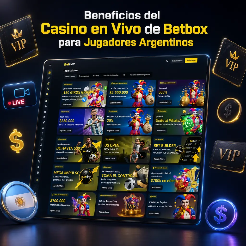 Casino en vivo de Betbox para jugadores argentinos: pagos locales, dealers rioplatenses y mesas en pesos