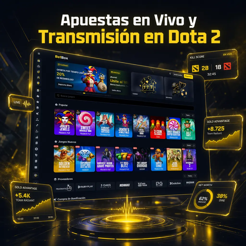 Apuestas en vivo de Dota 2 en Betbox con cuotas dinámicas
