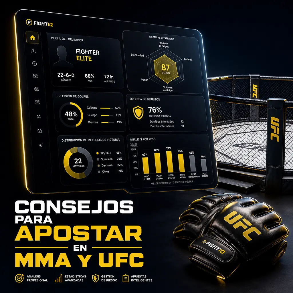 Consejos para apostar en MMA y UFC: analizá estilo de pelea, estadísticas y cuotas antes de definir tu apuesta
