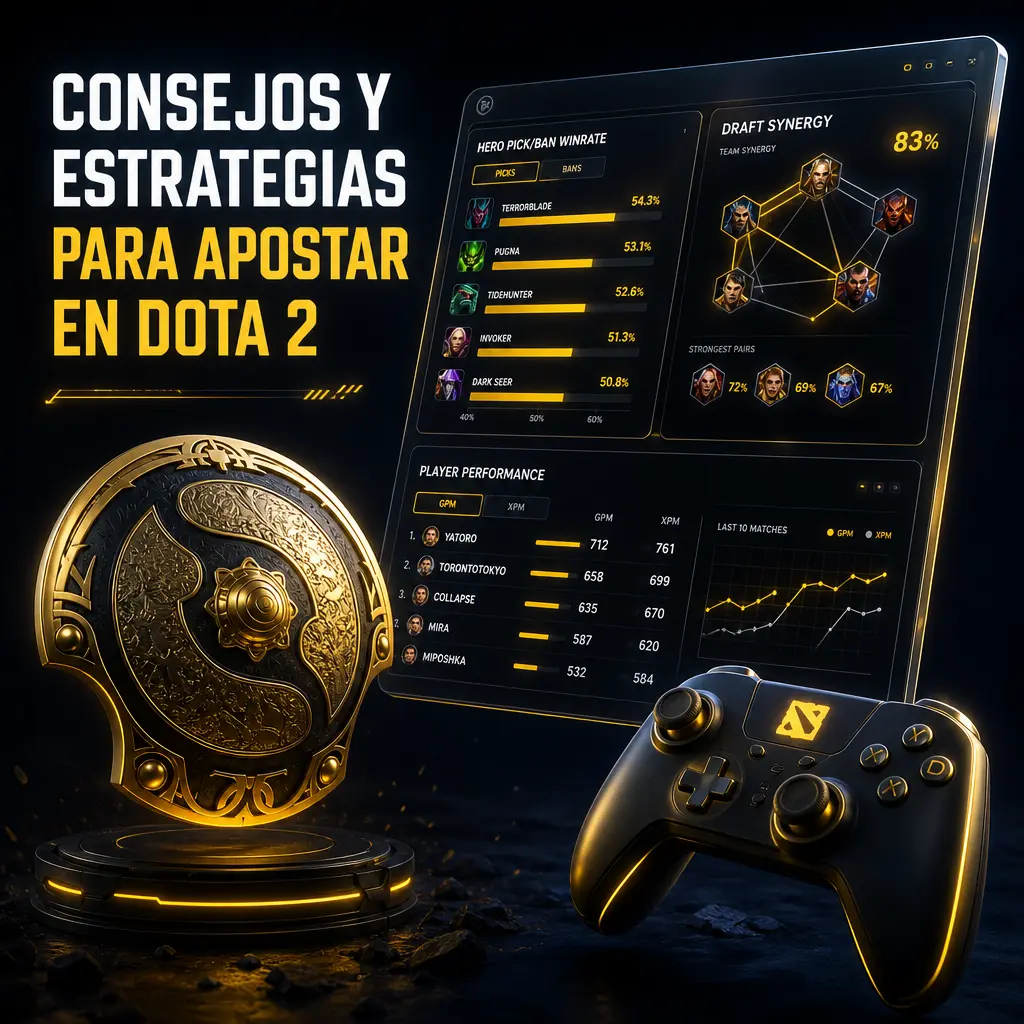 Consejos y estrategias para apostar en Dota 2: análisis de draft, meta, estadísticas y gestión de bankroll en Betbox.