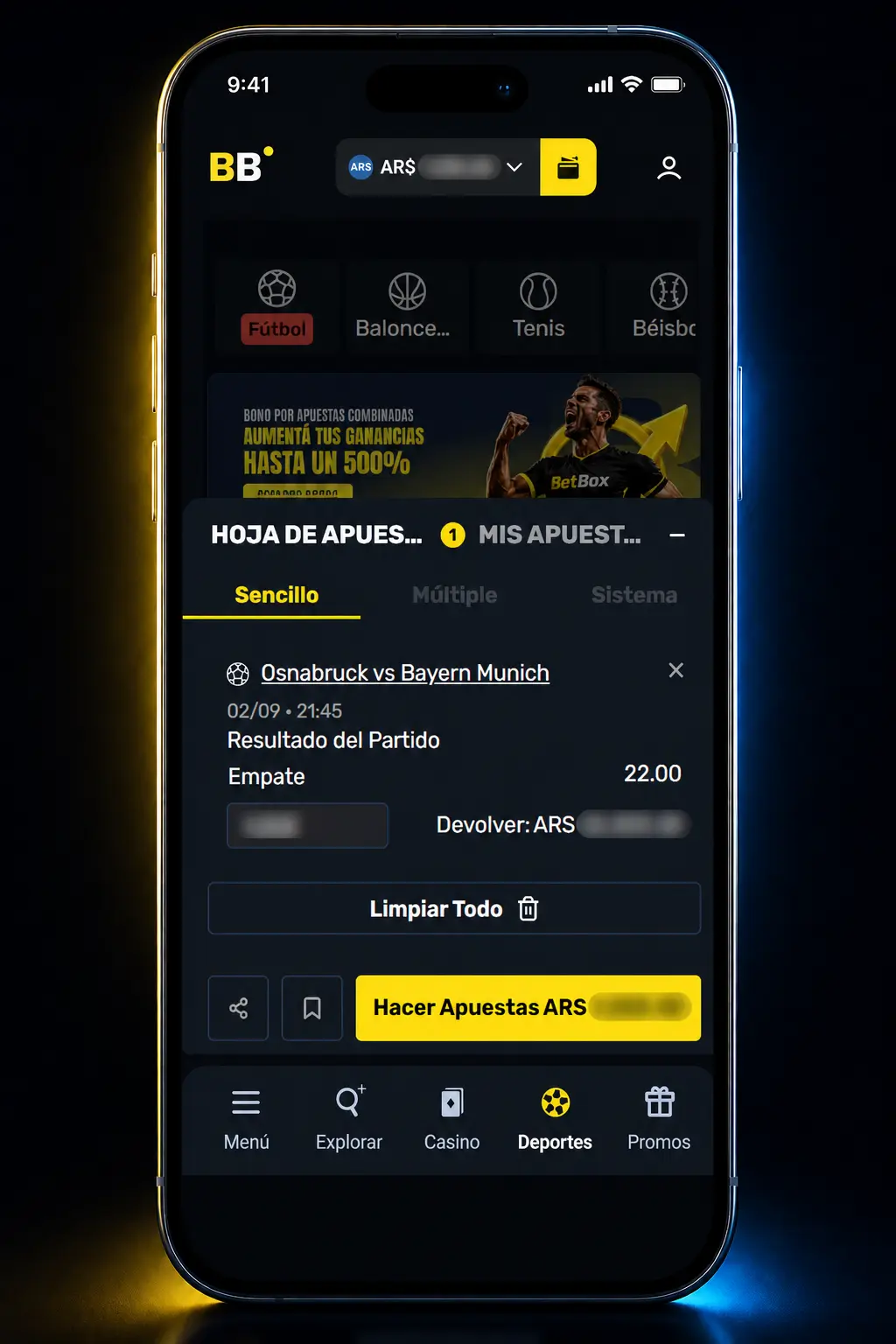 Guía paso a paso para registrarte y apostar al fútbol en Betbox desde Argentina