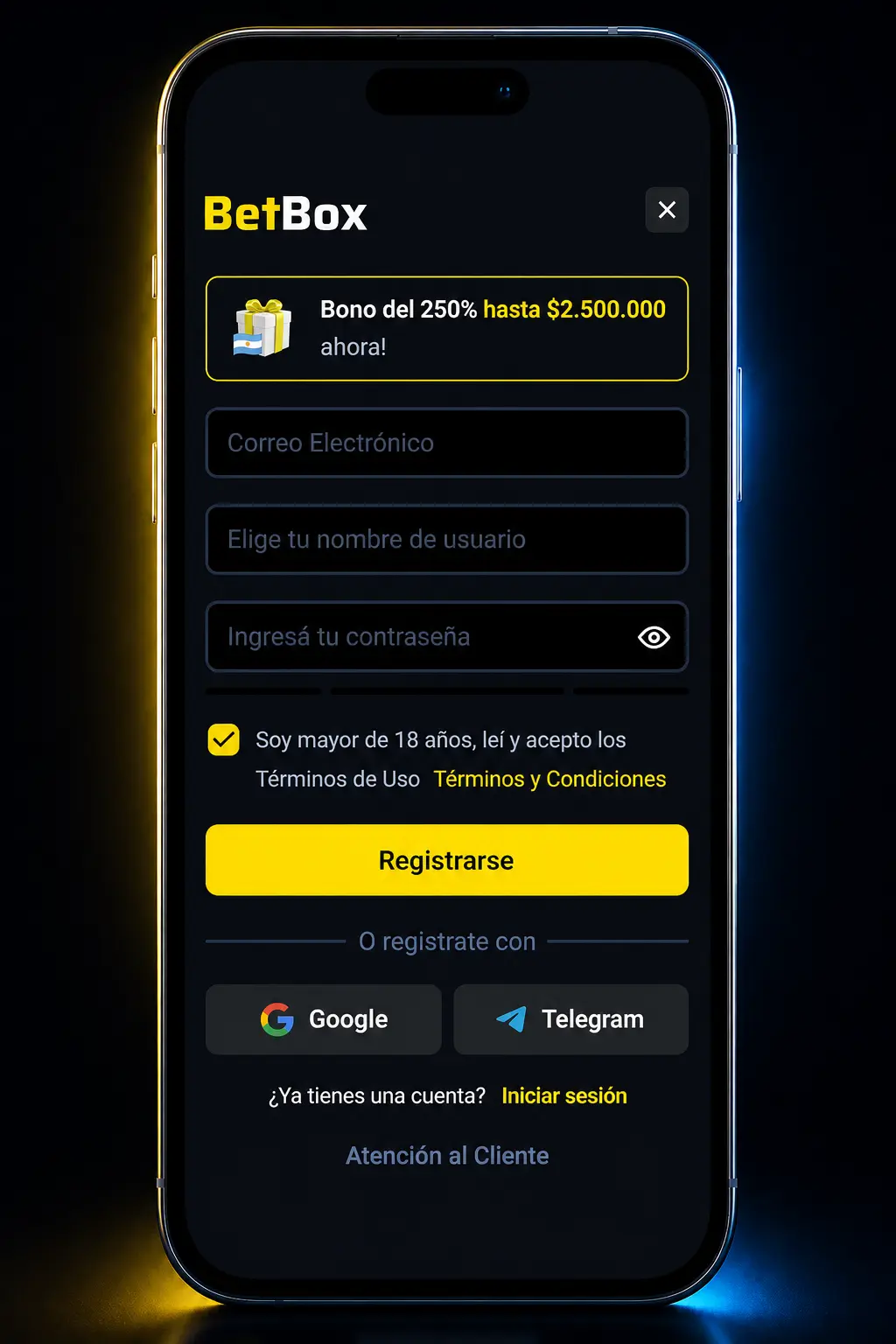 Guía paso a paso para registrarte y apostar al fútbol en Betbox desde Argentina