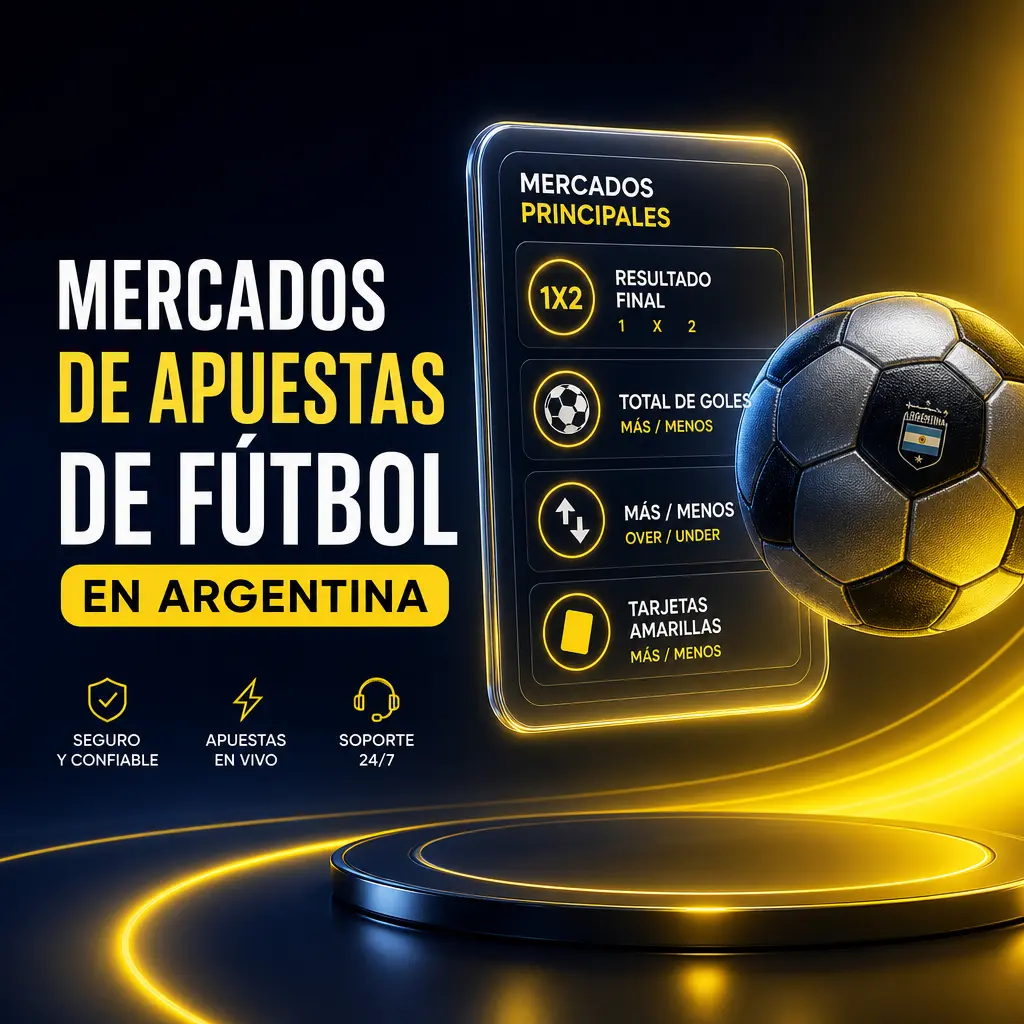 Mercados de apuestas de fútbol en Betbox Argentina: ganador, goles totales, hándicap asiático, córners y tarjetas