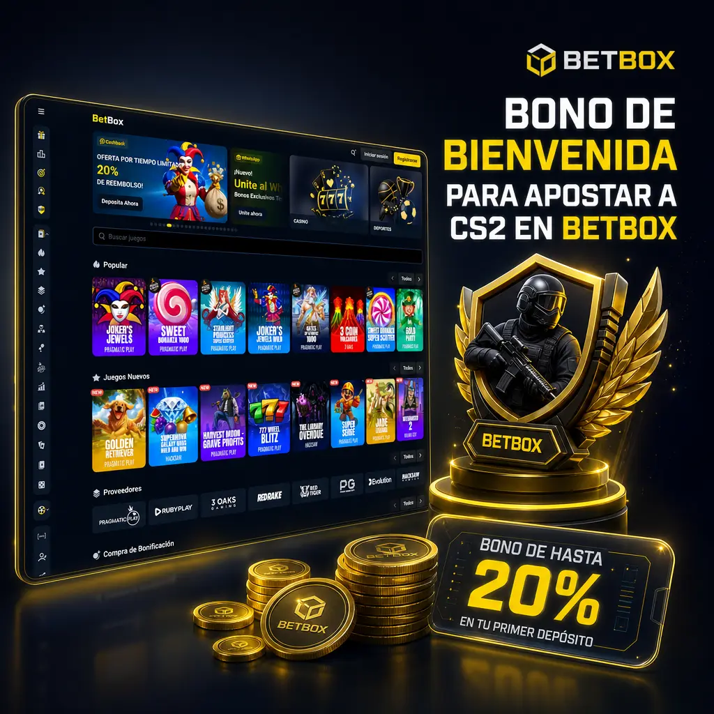 Bono deportivo de Betbox para apostar a CS2 en Argentina: 100% hasta 350.000 ARS