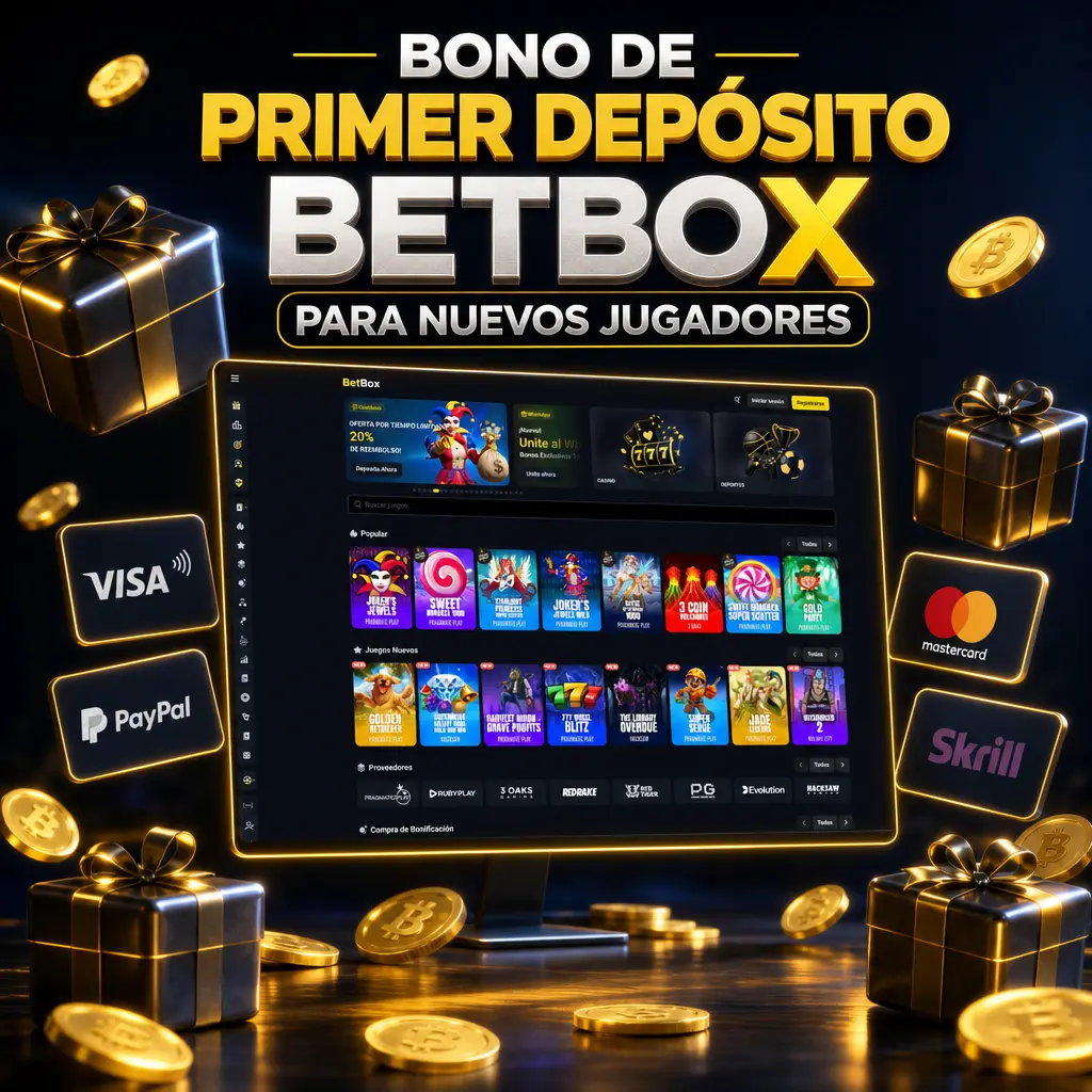 Bono de bienvenida Betbox: 250% hasta 2.500.000 ARS y 75 giros gratis en juegos de Pragmatic Play