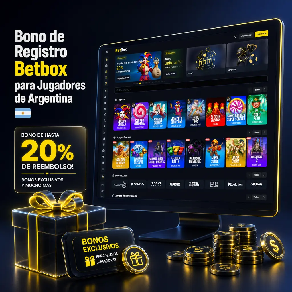 Bono de registro Betbox: 250% hasta ARS 2.500.000 y 75 giros gratis en tus primeros 4 depósitos
