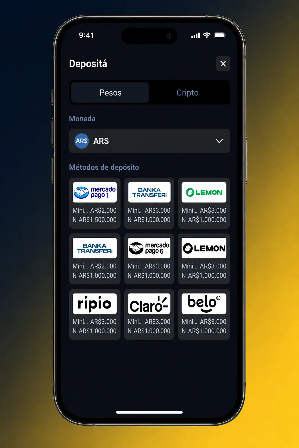 Pasos para depositar en Betbox Argentina: elegí método de pago, ingresá el monto desde 1.000 ARS y confirmá la operación.