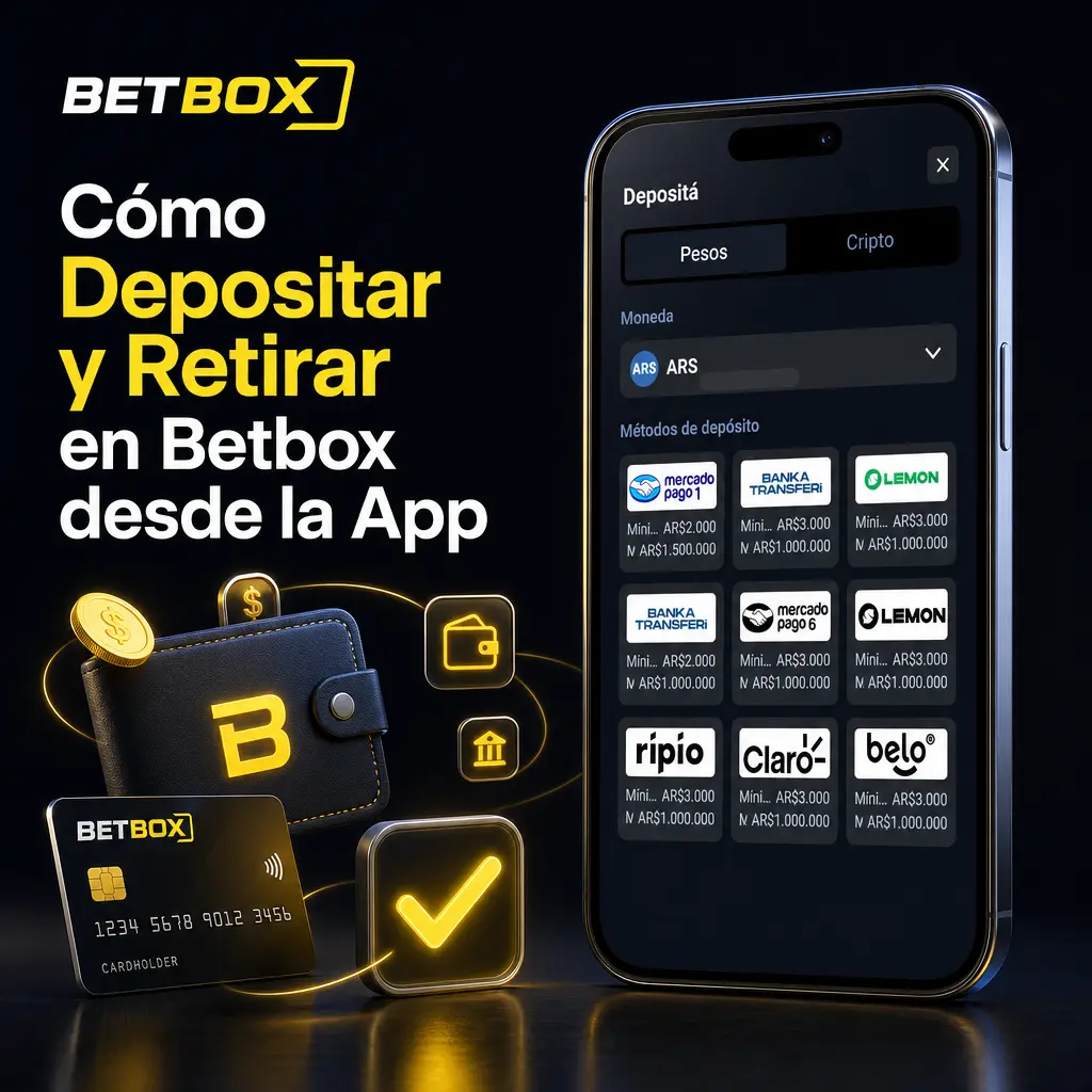 Guía paso a paso para depositar y retirar dinero en Betbox usando la app desde tu celular de forma segura.