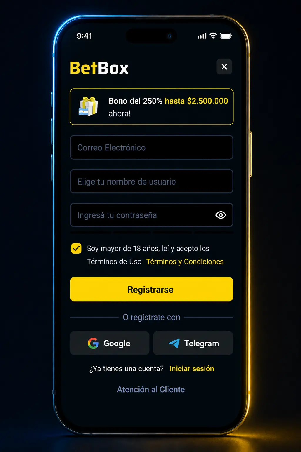 Guía paso a paso para registrarte y apostar a CS2 en Betbox desde tu celular