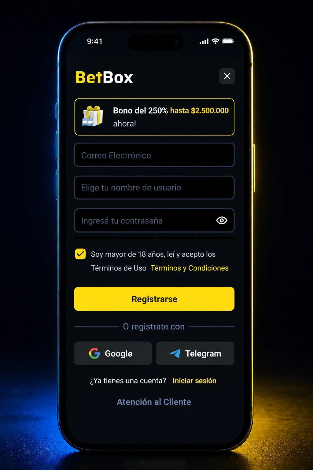 Pasos para registrarte y apostar en eSports en vivo en Betbox desde tu celular