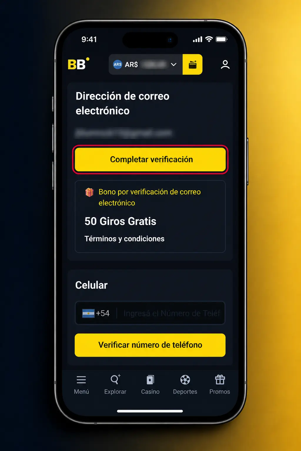 Pasos para verificar tu cuenta en Betbox: datos personales, DNI, comprobante de domicilio y método de pago.