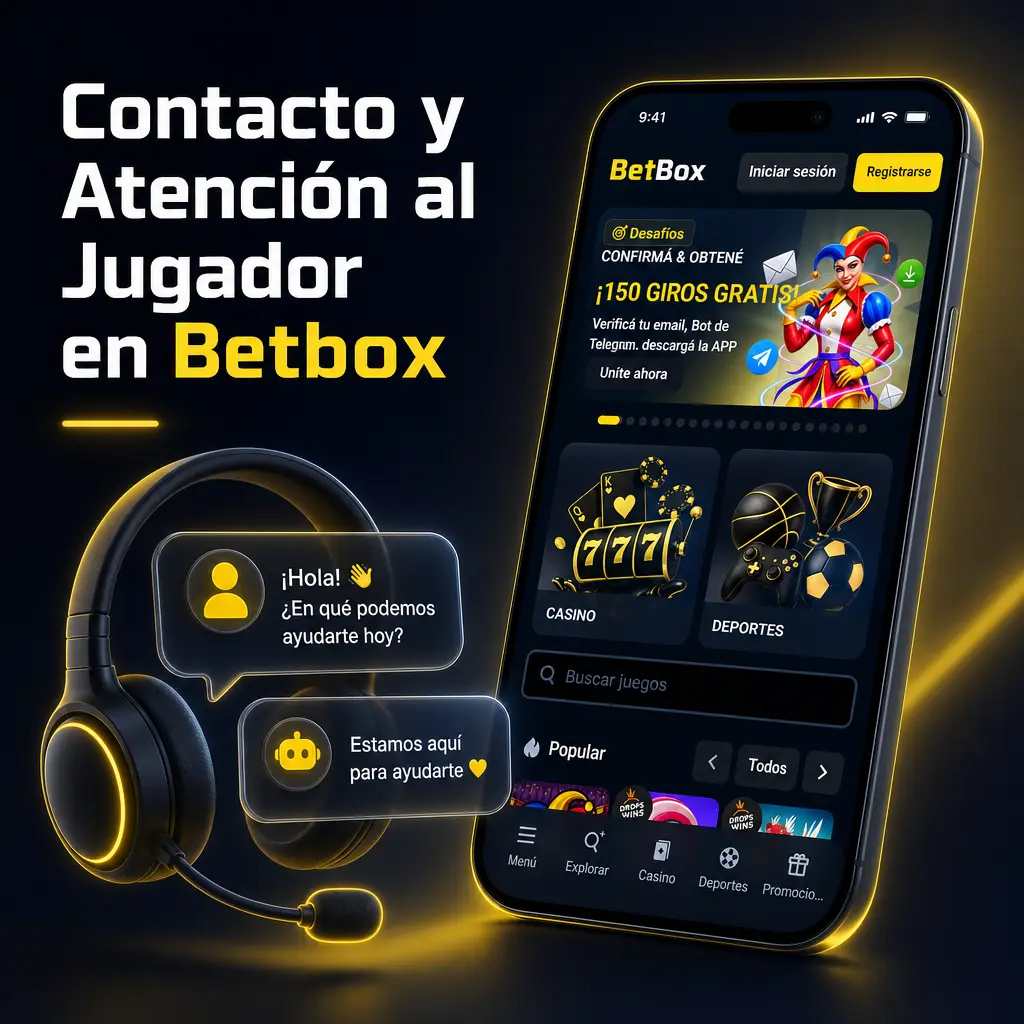 Atención al jugador en Betbox: chat en vivo, preguntas frecuentes, WhatsApp y Telegram