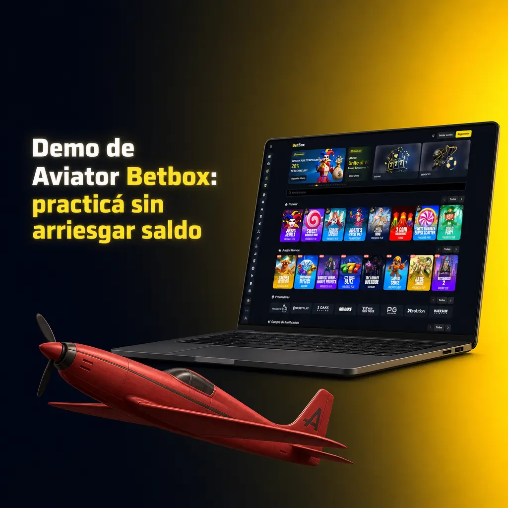 Demo de Aviator Betbox con saldo virtual para practicar el juego de choque sin registrarte ni arriesgar dinero real