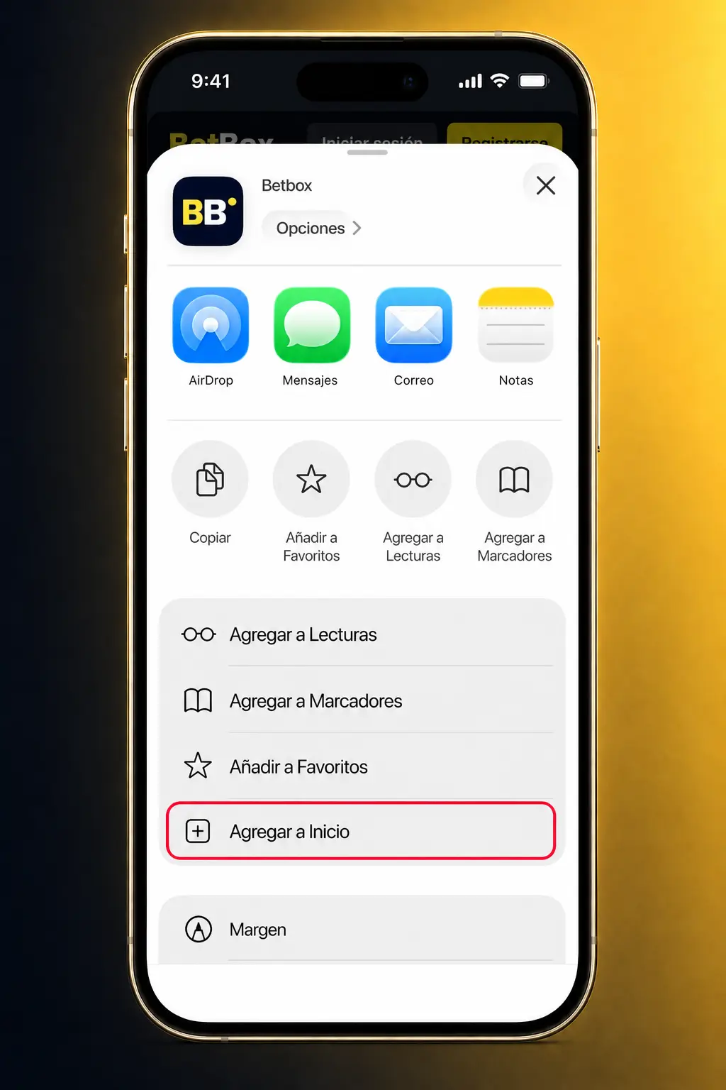 Pasos para descargar Aviator Betbox en el celular desde el sitio oficial