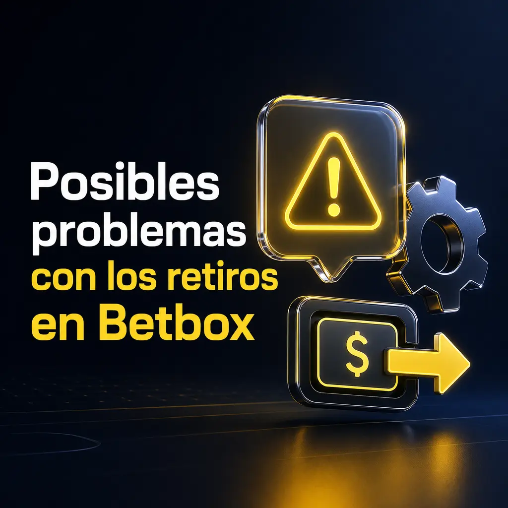 Problemas comunes con los retiros en Betbox: verificación KYC, datos erróneos, montos límite y bonos con rollover pendiente.