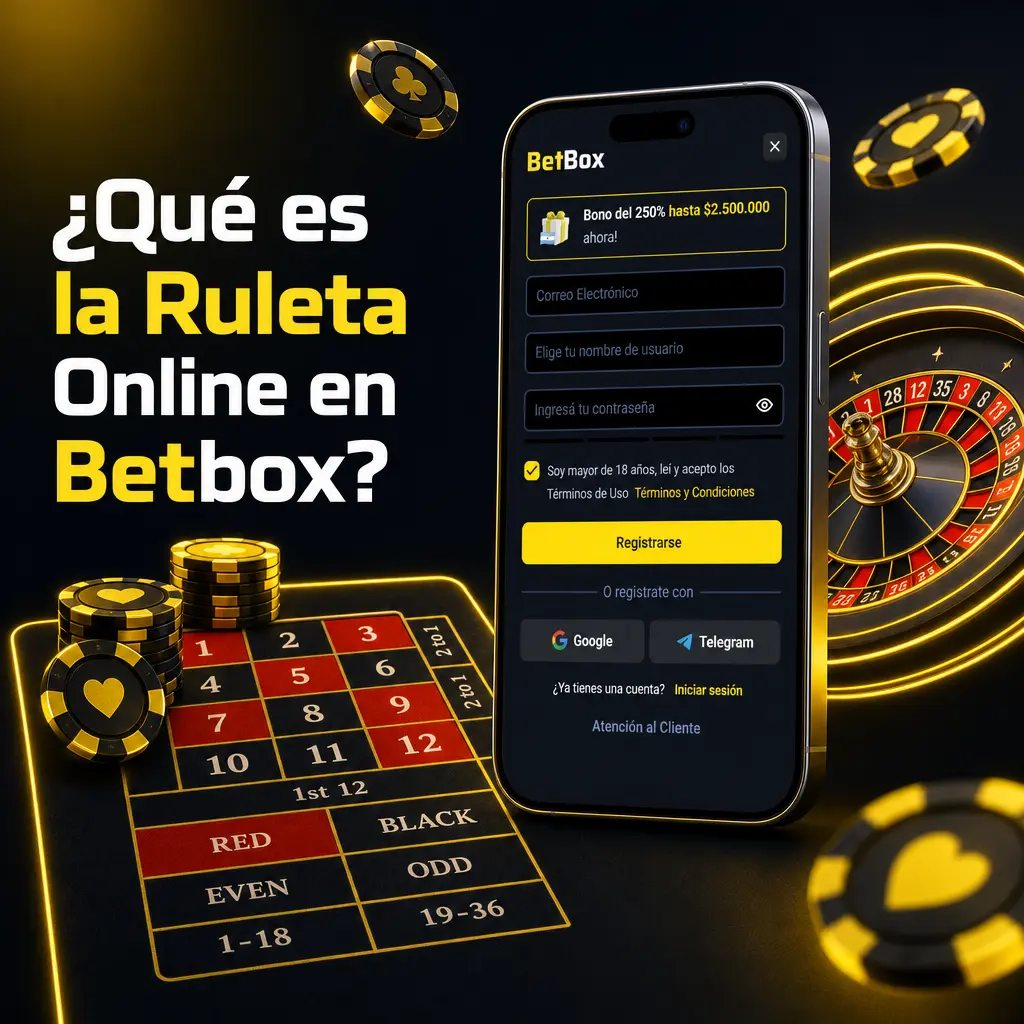 Ruleta Online en Betbox: mesas europeas, americanas, en vivo y Lightning Roulette con demo gratis y video en HD.
